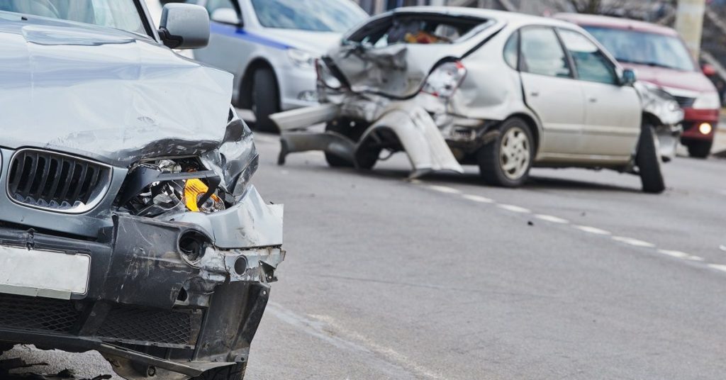 Damage to Vehicles in a Car Crash