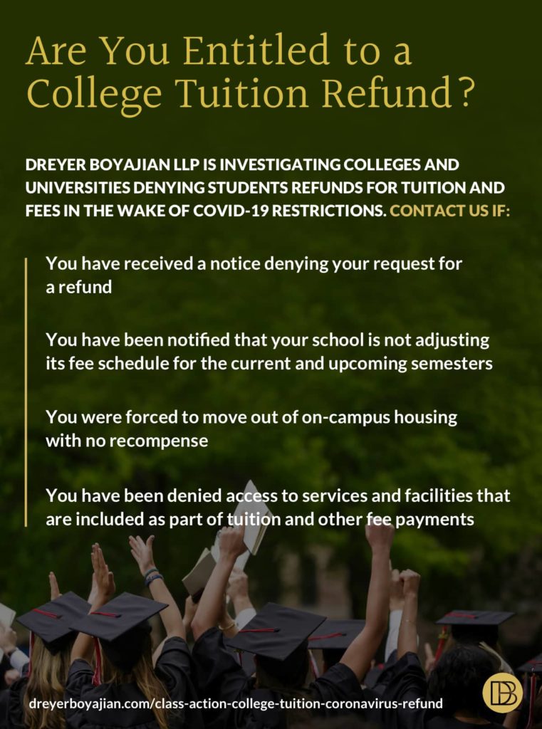 College Tuition Refund Due to COVID-19