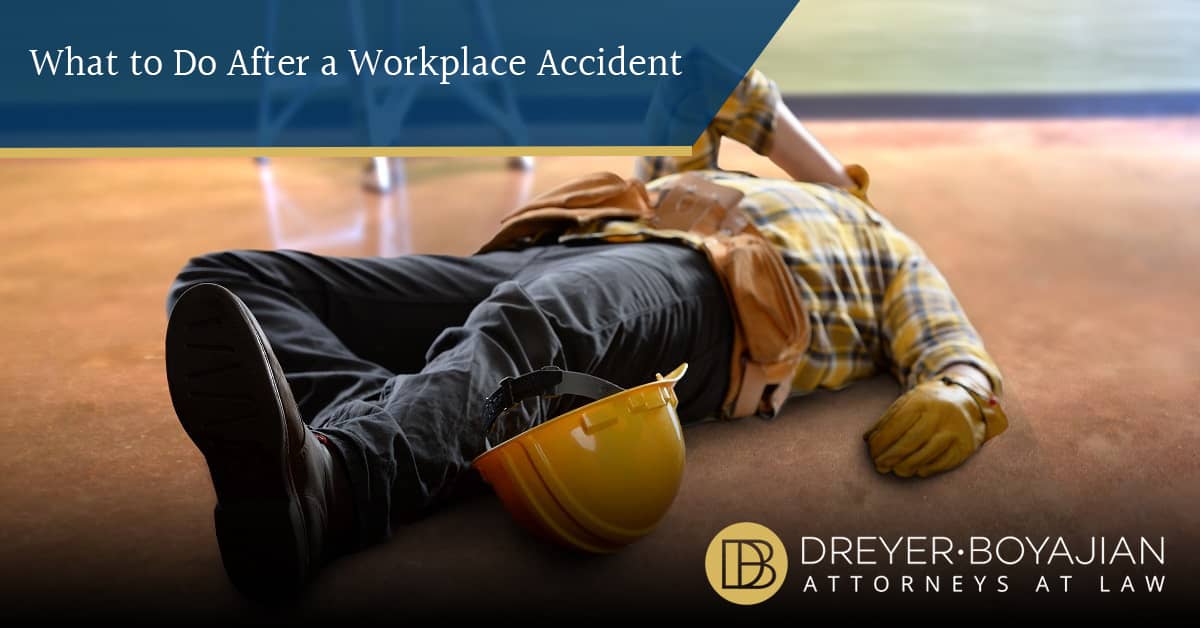 Worker fallen on ground after construction site accident