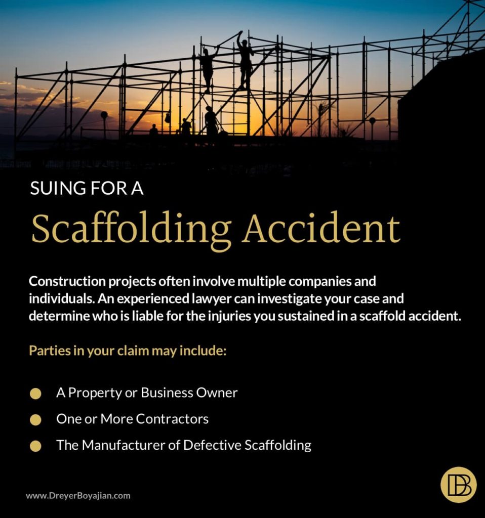 Who Can I Sue for a Scaffold Accident? | Dreyer Boyajian LLP